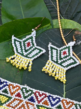 Artisan Beadwork Neckpiece with Earring